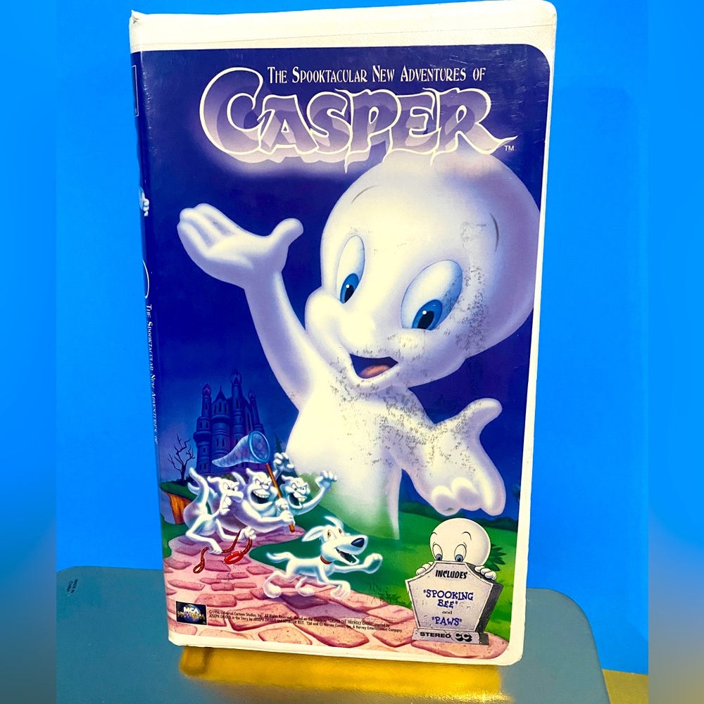 CASPER THE FRIENDLY GHOST VHS MOVIE VTG 2000 THE SPOOKTACULAR NEW ADVENTURES MCA